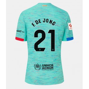 Barcelona Frenkie de Jong #21 Tredje Tröja Dam 2023-24 Kortärmad